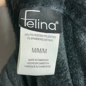 Felina Velour Zip-Up Hoodie Sweatshirt Jacket Black Pockets Women Size Medium thumbnail 8