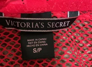 Victorias Secret Sexy Red lace Teddy thong mesh on butt size woman small thumbnail 8