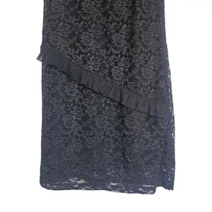 More to Come Revolve Black Xandra‎ Strapless Ruffle Lace Cocktail Maxi Dress NWT thumbnail 4