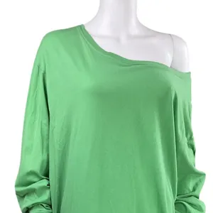 FREE PEOPLE‎ Beach Green Long Sleeve Oversized Maxi Dress XS thumbnail 9