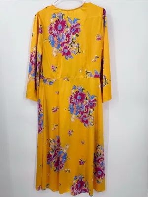 Free People Yellow Floral Maxi Duster thumbnail 6