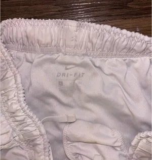 Nike white and gray patterned dri fit shorts thumbnail 2