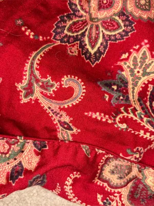LRL Ralph Lauren Pajama Set Womens M Paisley Floral Old‎ Money Comfort Cozy thumbnail 8
