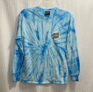 Santa Cruz Skateboards Blue Oversized Long Sleeve Tee thumbnail 1
