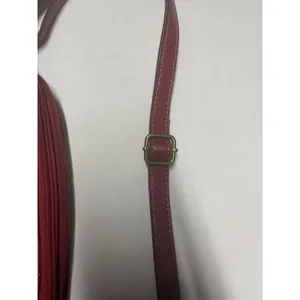 B.O.C. Born Concept Red Pebbled "Super organizer" Crossbody bag thumbnail 11