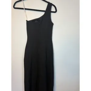 Lulus Good Times Only Black One-Shoulder Maxi Dress XS NEW thumbnail 7