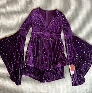 Witchy Cider Purple Romper thumbnail 2