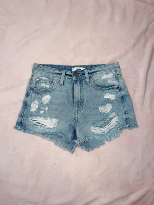 Boutique Light Wash Denim Shorts thumbnail 2