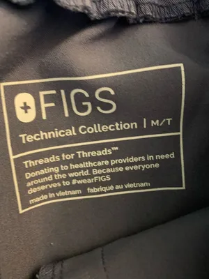 Figs Yola Technical Collection scrubs pants periwinkle gray women's size medium thumbnail 4