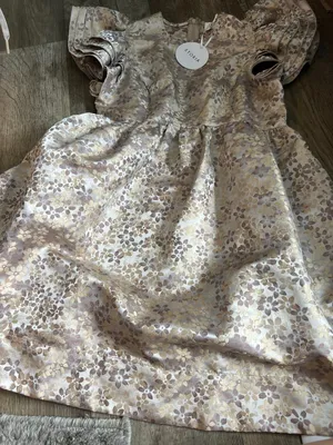 NWT Storia small metallic floral dress thumbnail 4