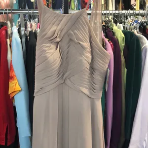 Azazie sz A4 tan long formal dress thumbnail 2