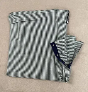 Lululemon Vinyasa Scarf Wrap Blue/White Stripes Adjustable Yoga Size O/S thumbnail 1
