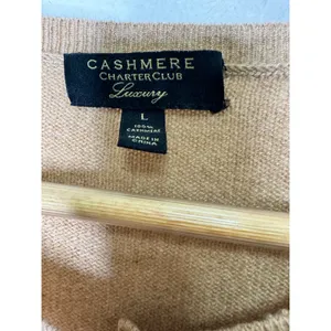 Charter Club Cashmere Womens Light 100% Cashmere Button Down Large thumbnail 6