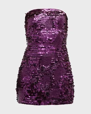 NWT Ramy Brook Purple Scott Embellished Dress. Size Medium thumbnail 5