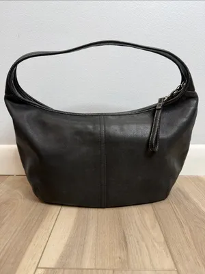 Coach Vintage Ergo slouchy black leather shoulder hobo bag thumbnail 3