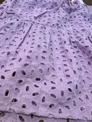 LILAC EYELET LACE MINI SKIRT Purple thumbnail 2