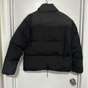 Fabletics | Women's Black / Coal Full Zip Quilted Puffer Jacket, Size XS thumbnail 2