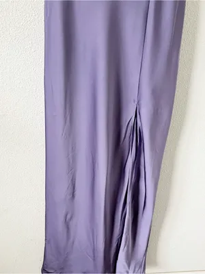 Birdy Grey Mia Dusty Lilac Matte Satin Bridesmaid Formal Dress thumbnail 4