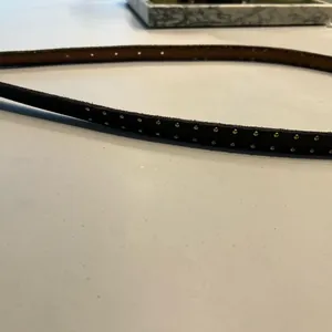 Gap Black Studded Belt with Gold Buckle thumbnail 3