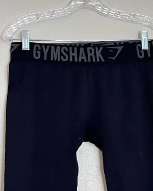 Gymshark Womens Black Long Logo Waist Workout Leggings M thumbnail 2