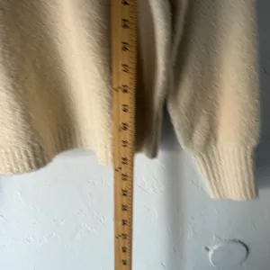 Marled Small Cream Mock Neck Cozy Sweater‎ Minimalist Closet Staple Clean Girl thumbnail 4