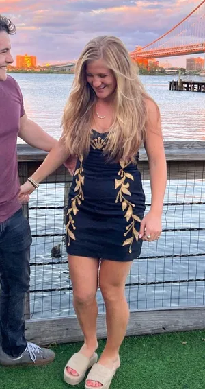 Black & Gold Mini Dress thumbnail 1