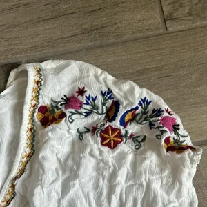 Band of gypsies embroidered white dress thumbnail 5