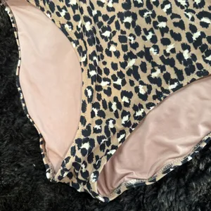 Aerie Wrap One Piece Swimsuit Size Medium Leopard Print thumbnail 3