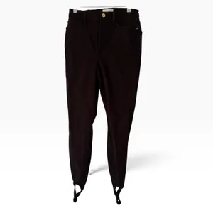 FRAME Le Pixie Ali Cigarette Stirrup Black Skinny Stretch High Rise Jeans Sz 26 thumbnail 2