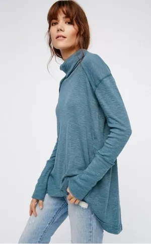 Free people we the‎ free long sleeve cowl neck thumbnail 1