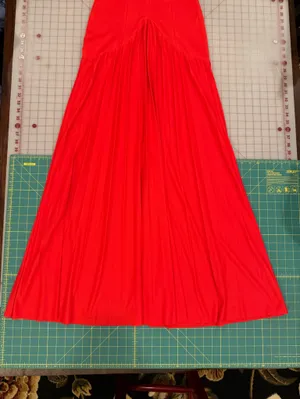 ASOS Red Flutter Sleeve V-Neck Maxi Gown thumbnail 6