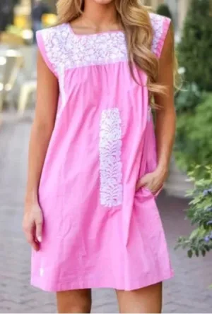 J.Marie Oaxaca Floral Embroidered Dress thumbnail 1