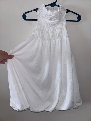 Women’s White Smocked Halter - Classic Summer Style thumbnail 2