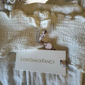 LoveShackFancy - NWT Kesia Dress Calm Waters Blue White Lace Mini Sz M thumbnail 6