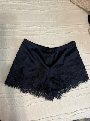Navy lace Mini Shorts Blue thumbnail 2