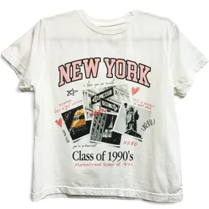 Mure Grand New York Class of 1990s Graphic Tee White Short Sleeve Size M thumbnail 1