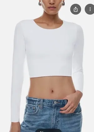 Aritzia Babaton Contour Cropped Long Sleeve thumbnail 1