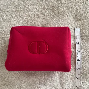 Christian Dior Red Cosmetic Bag with Gold Accents Valentine’s Day essential thumbnail 3