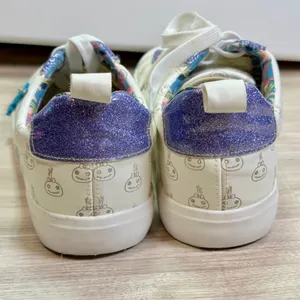 Disney Ground Up Lilo and Stitch Scrump Ohana White Glitter Sneakers Womens 9 thumbnail 7