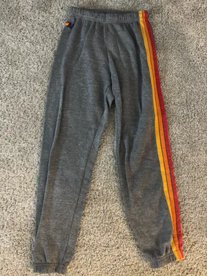 Aviator nation 5 STRIPE SWEATPANTS - HEATHER GREY thumbnail 1