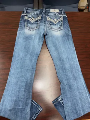 Miss Me Chloe Boot Jeans Size 28 with Rhinestones thumbnail 3