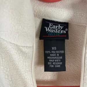 Early Winters‎ Oregon Size XS Cream 1/2 Zip Fleece thumbnail 4