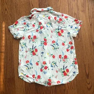 Kate Spade Floral Pajama Pant Set White Red, Blue & Green Accents Women’s Size S thumbnail 9