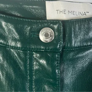 Aritzia Wilfred The Melina Faux Leather Pants in Aventurine Green Women's Size 6 thumbnail 9