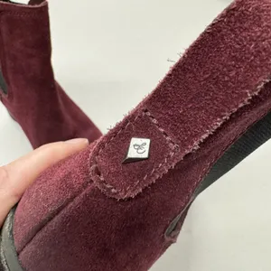 Sam Edelman Chunky Heel Chelsea Boots Suede Red Block Heeled Ankle 5.5 Classic thumbnail 8