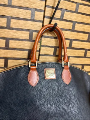 Dooney & bourke black Pebble grain leather satchel thumbnail 3