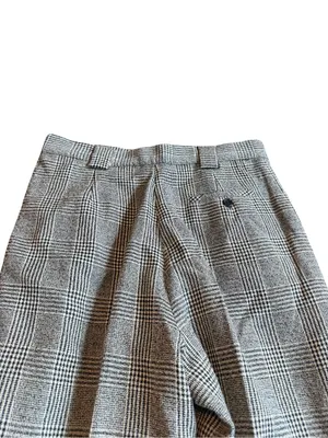 Alanni by Donny Brooke Black Houndstooth Plaid Trousers Wide Size 14 Women's thumbnail 9
