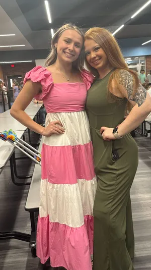 Pink & White Dress thumbnail 1