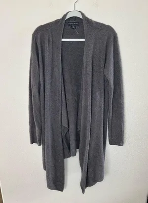 Bamboo CozyChic Lite Island Wrap Cardigan dark grey soft sz l/xl thumbnail 3