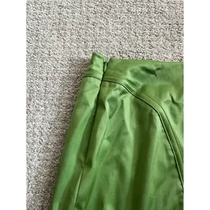 Anne Klein New York Pencil Skirt 10‎ Lime Green Paneled Stretch Office Y2K thumbnail 4